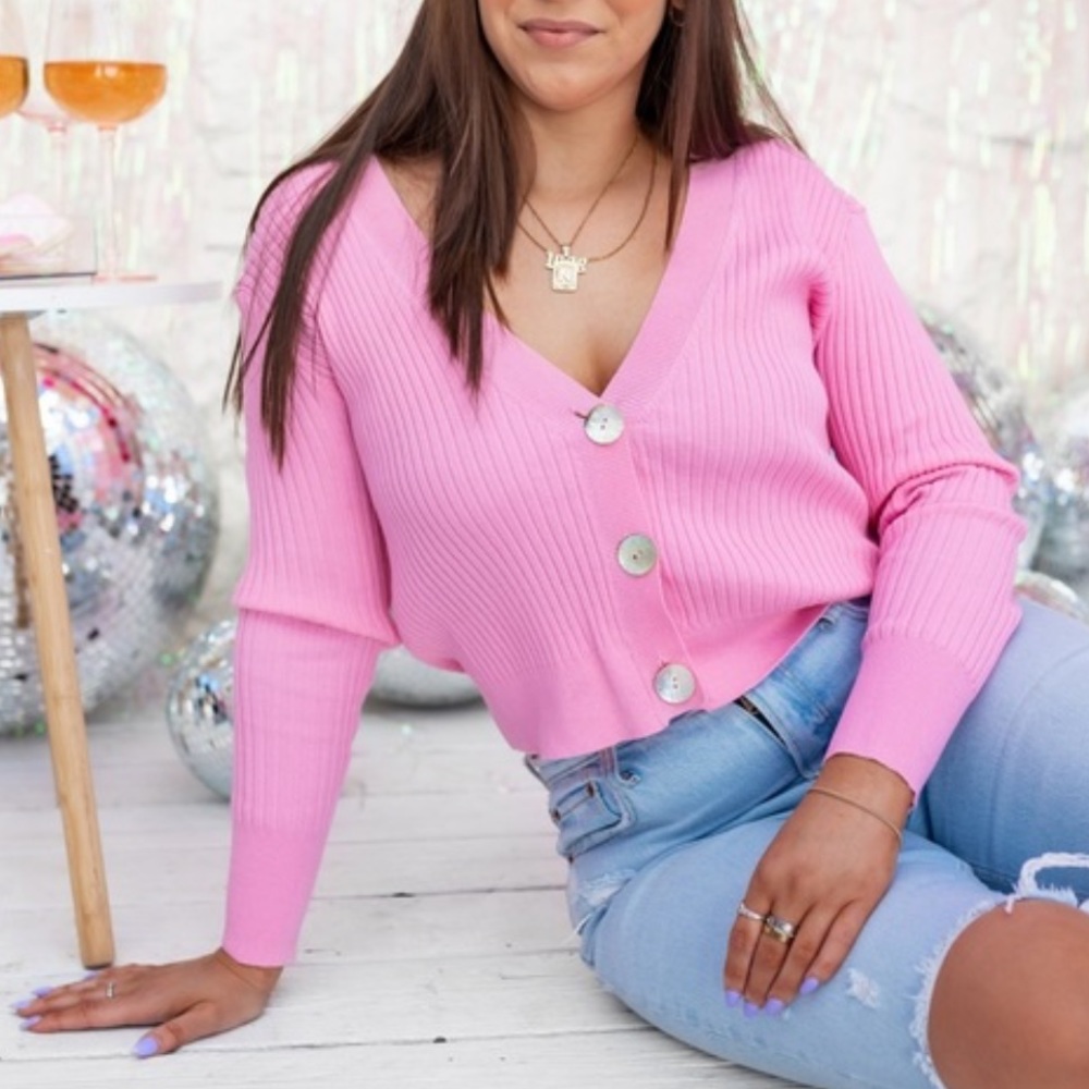 Buddy Love Noah Pink Cardigan